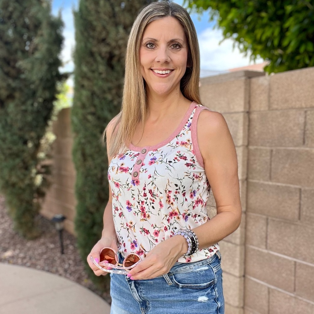 Floral tank top